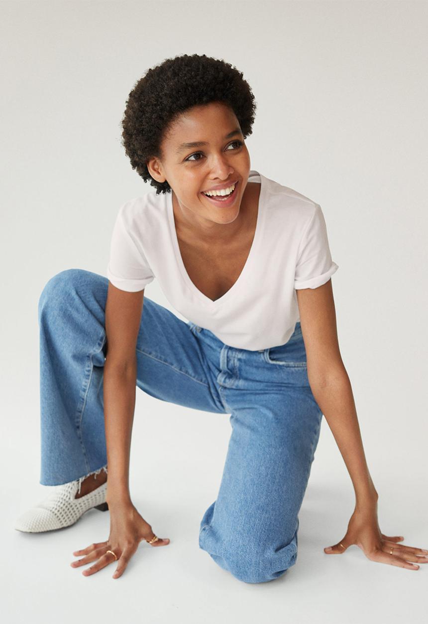 MANGO - T-shirt chalapi7 - natural