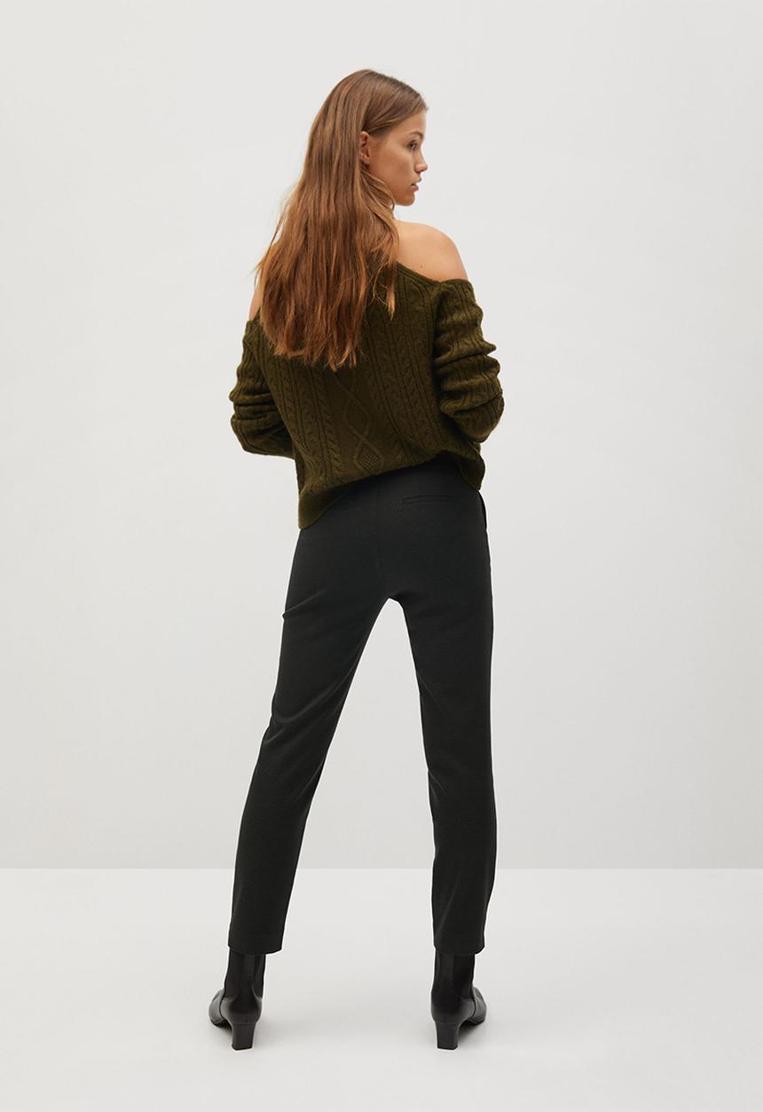 MANGO - Trousers warm - khaki