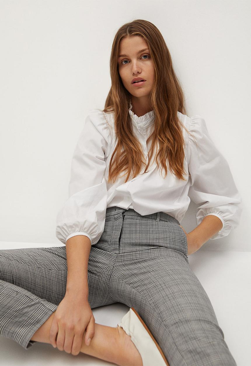 MANGO - Trousers warm - light beige