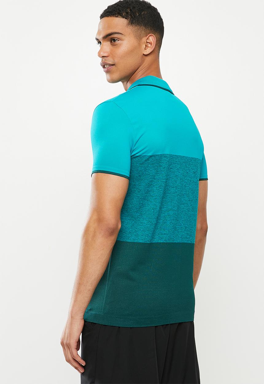 lotto - Tennis tech polo - blue & green