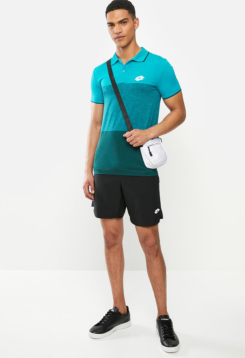 lotto - Tennis tech polo - blue & green