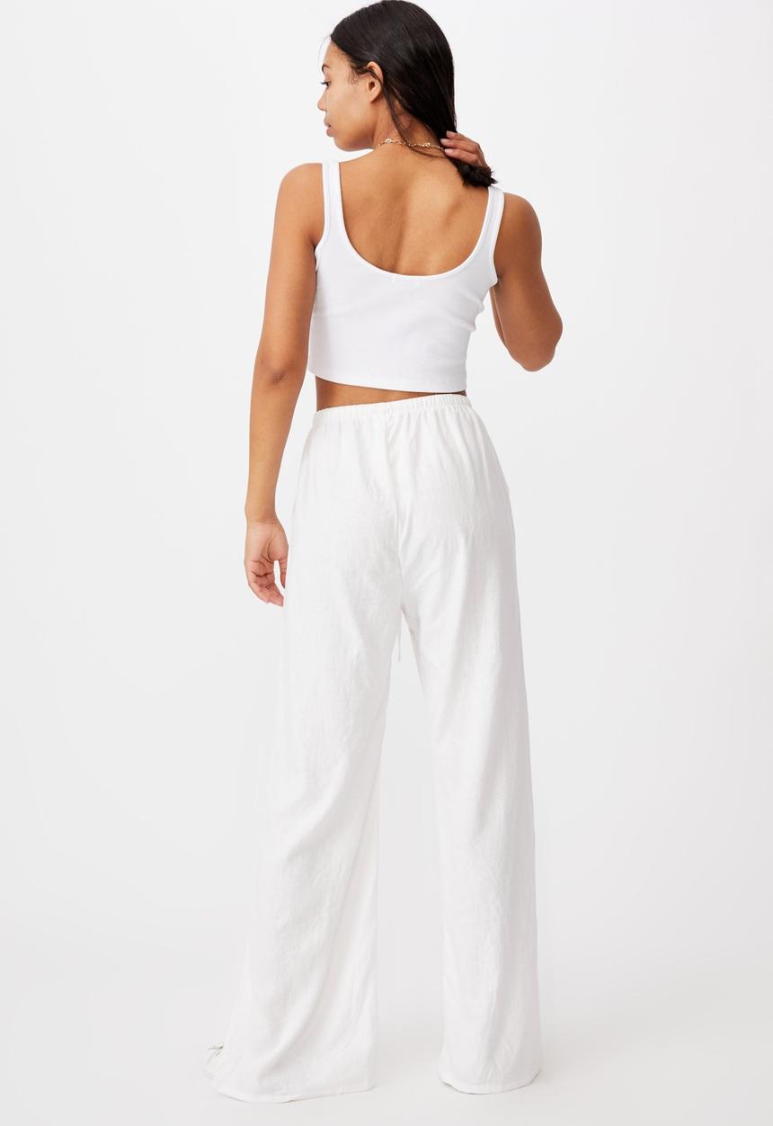 Cotton On - Getaway pull on pants - white