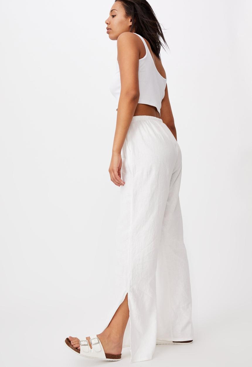 Cotton On - Getaway pull on pants - white