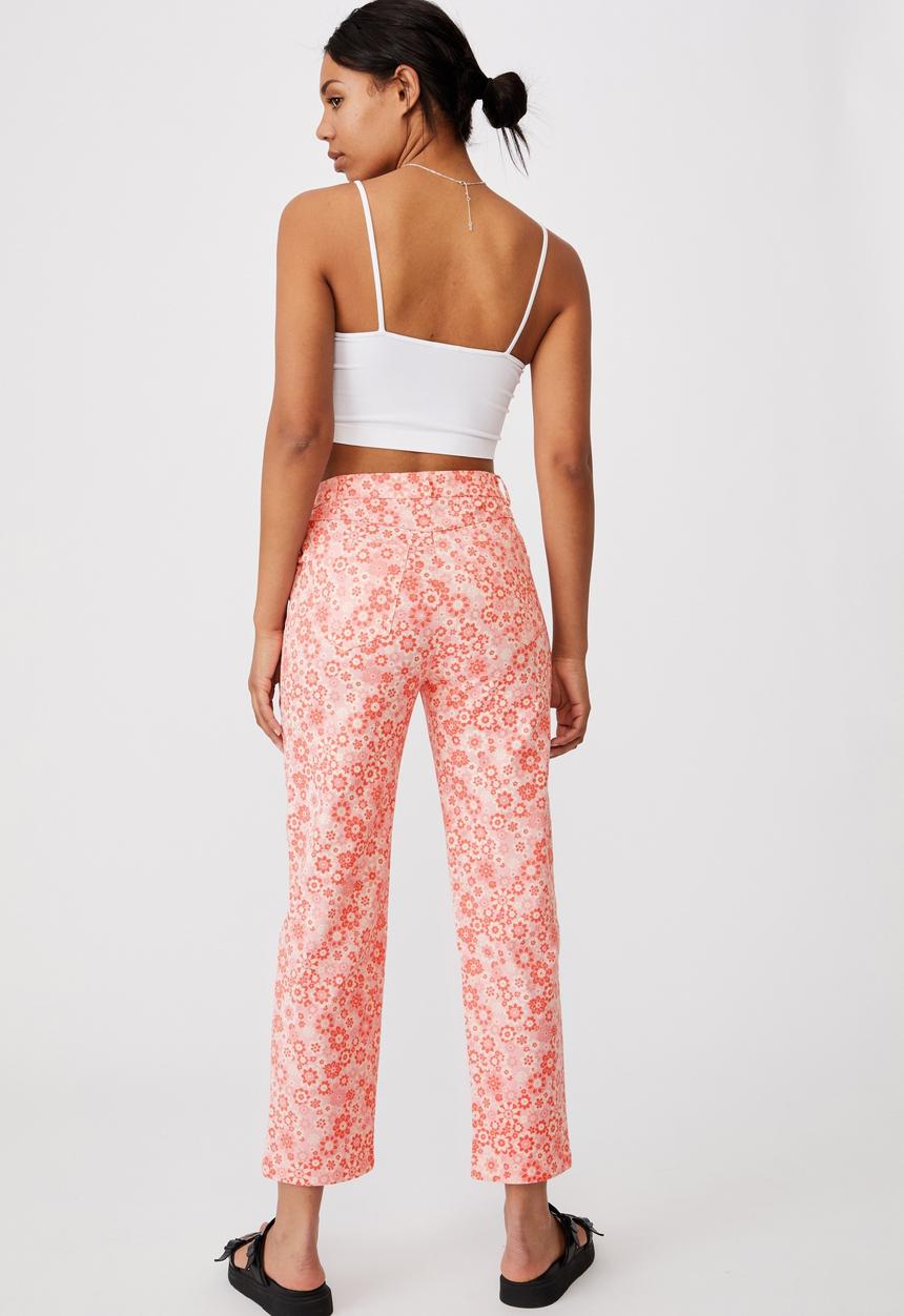 Cotton On - Happy pants - emma floral sugar pink