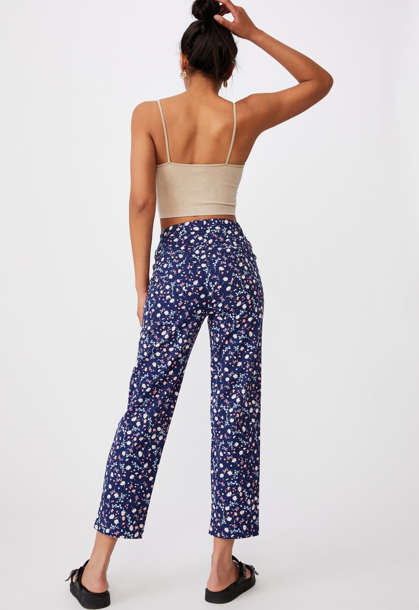 Cotton On - Happy pants - jordie floral medieval blue