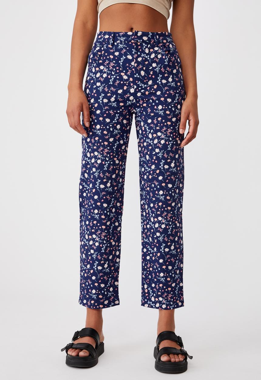 Cotton On - Happy pants - jordie floral medieval blue
