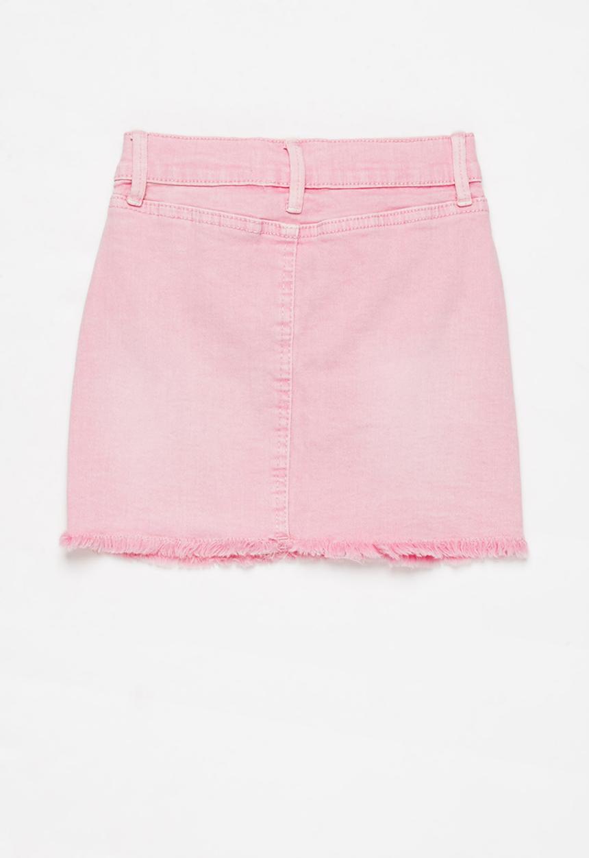 Cotton On - Finn denim skirt - pink