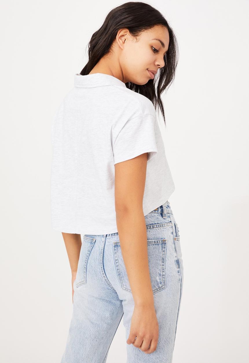 Cotton On - Ryan short sleeve polo - silver marle