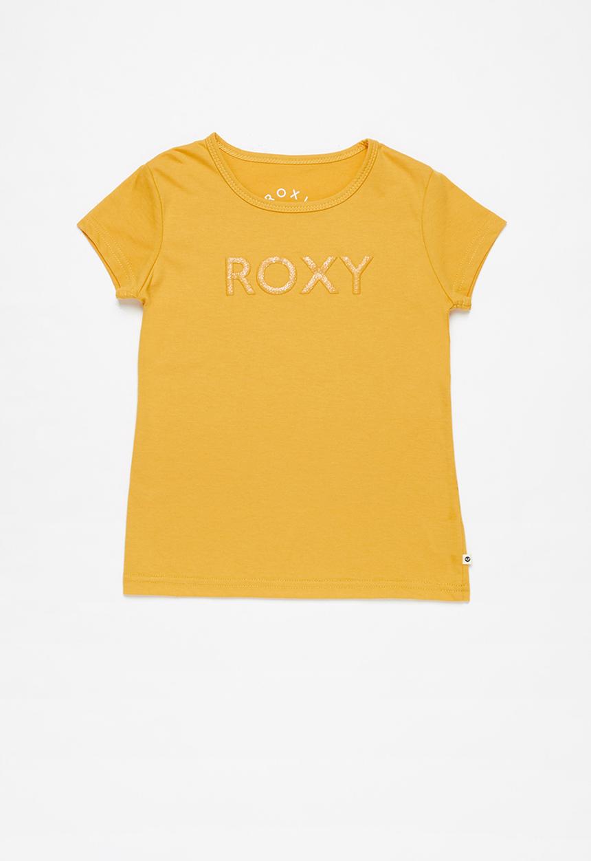 Roxy - What you know short sleeve tee -  yellow