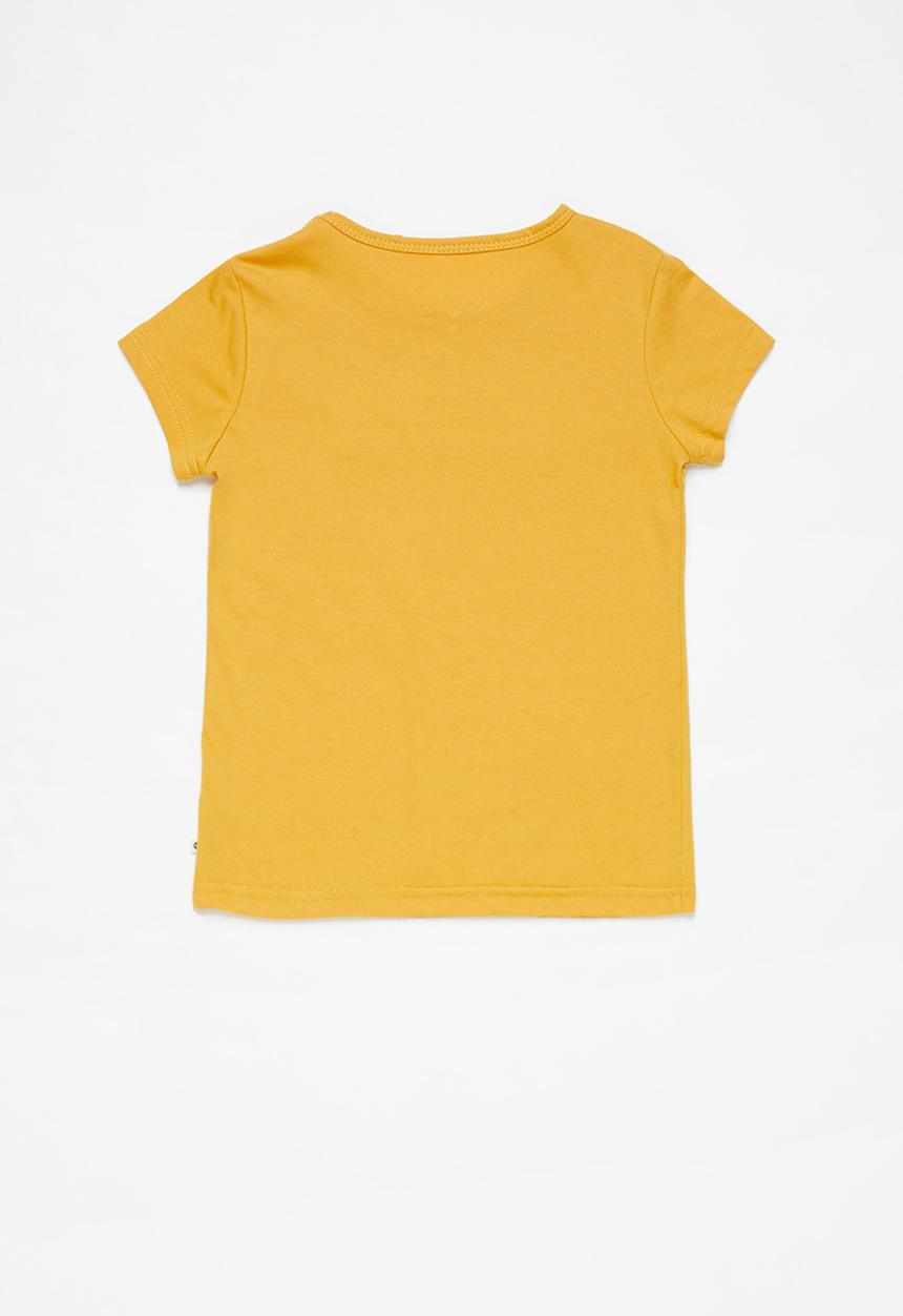 Roxy - What you know short sleeve tee -  yellow