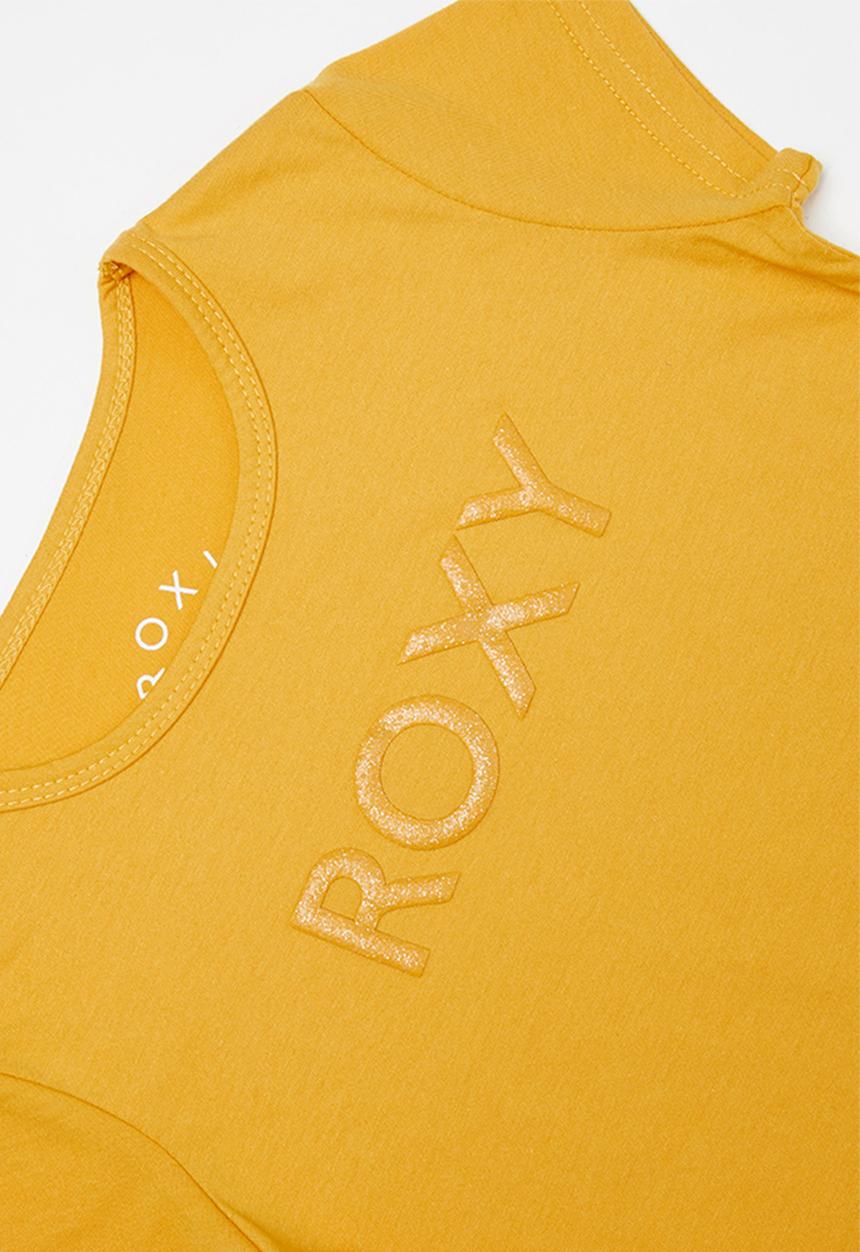 Roxy - What you know short sleeve tee -  yellow