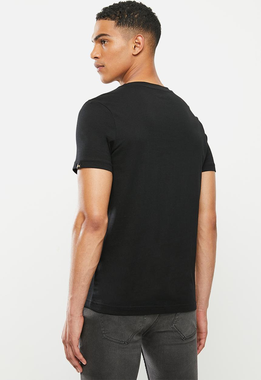 Alpha Industries - Alpha logo print tee - black mono