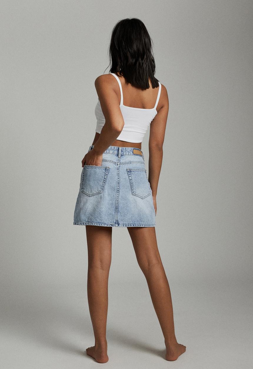 Cotton On - The classic denim skirt - burleigh blue