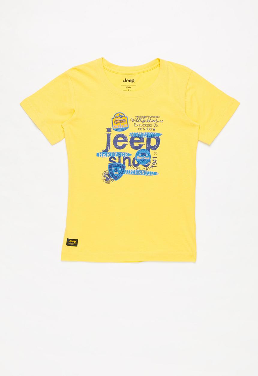 JEEP - Don boys short sleeve graphic print tee - sunshine