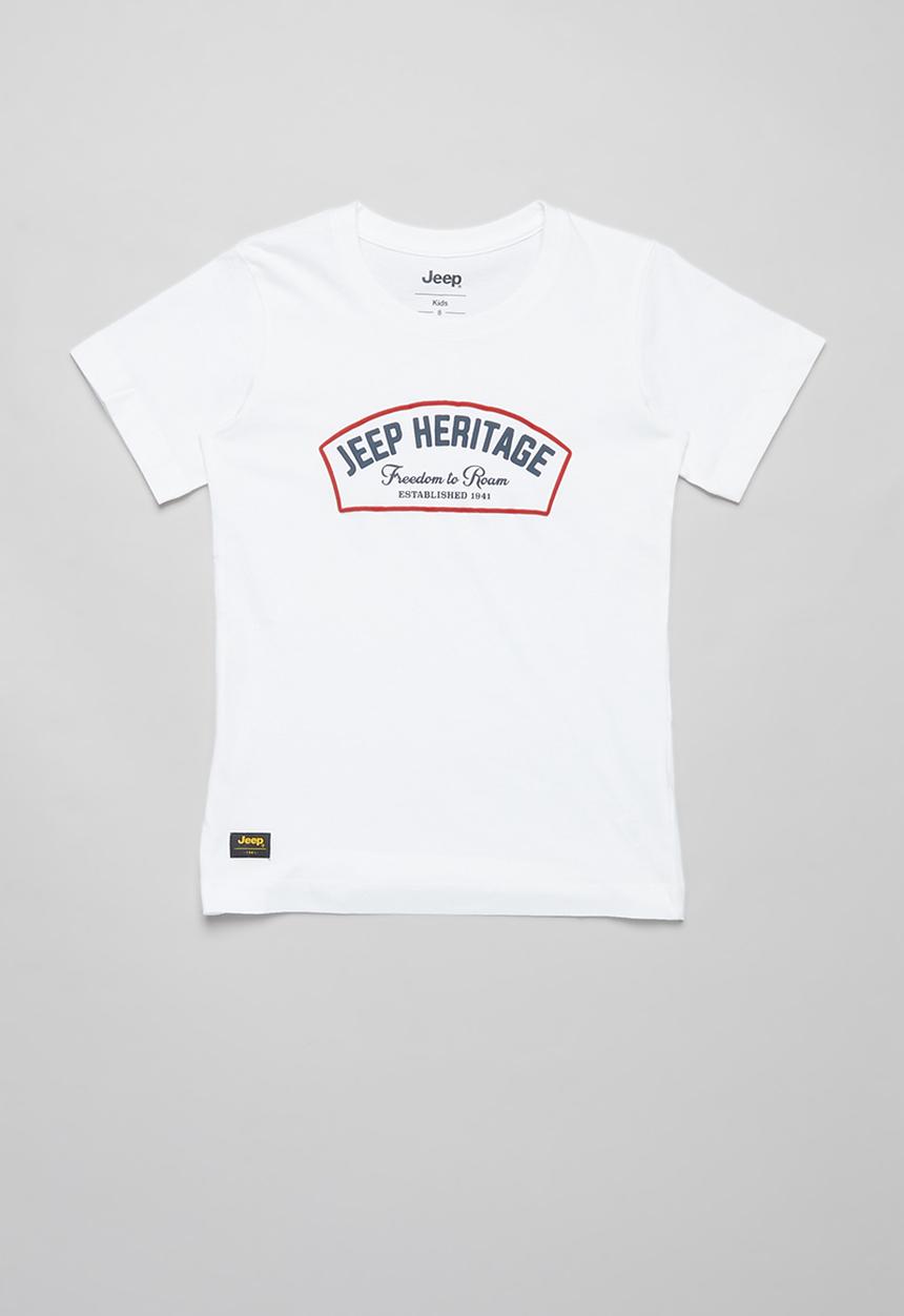 JEEP - Denver short sleeve graphic print tee - white