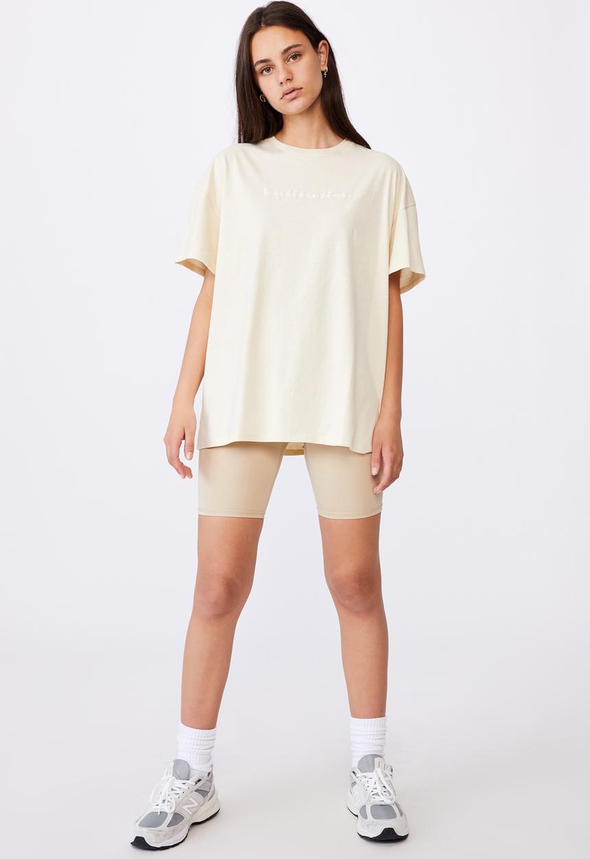 Factorie - Super relaxed graphic tee - fog