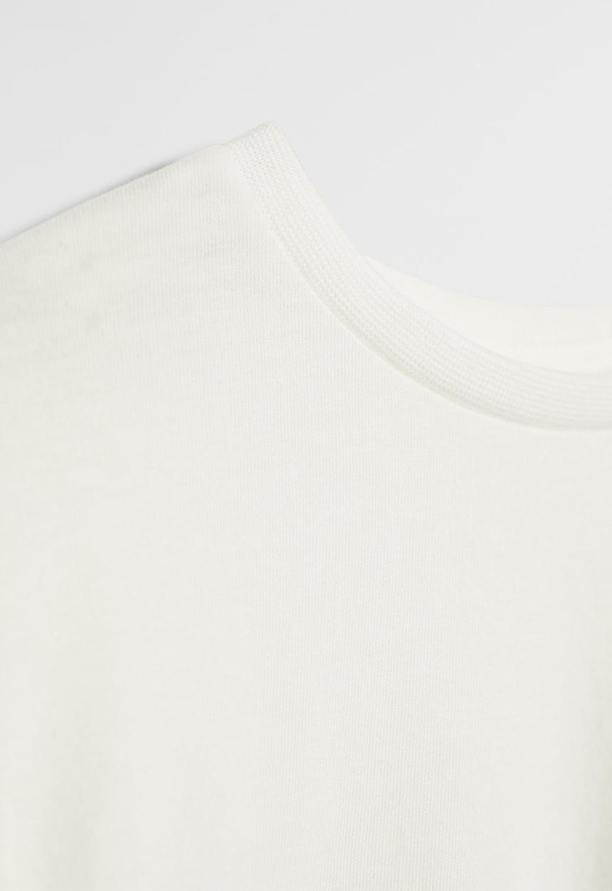 MANGO - Pocket print short sleeve tee - white
