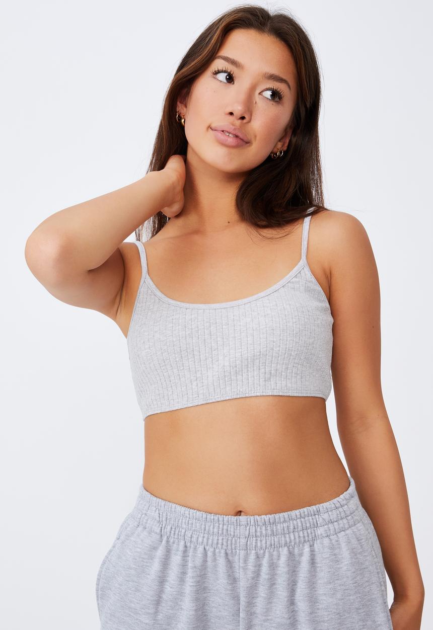 Factorie - Ultra crop tank - grey marle