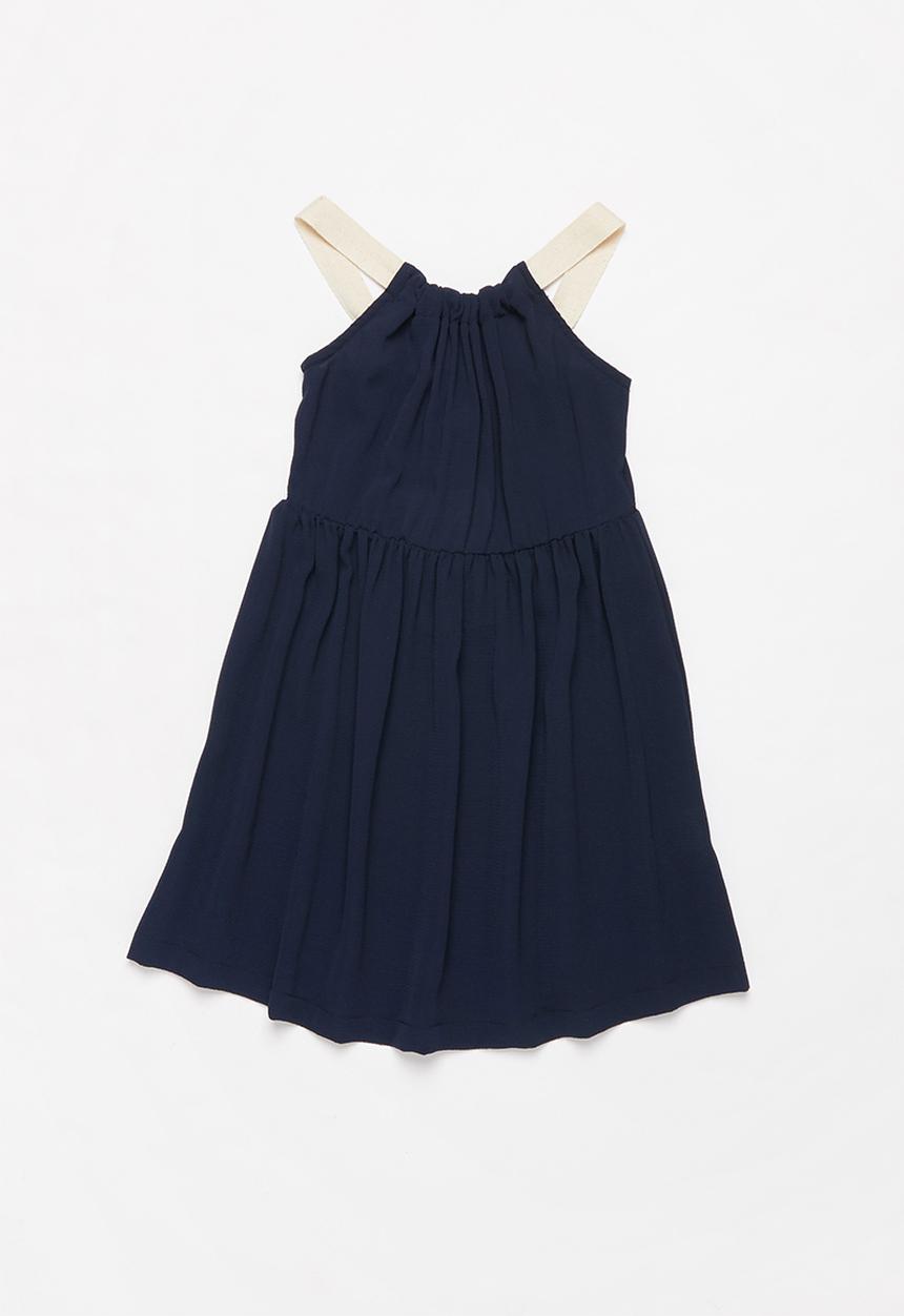 Superbalist Kids - Strap knot detail summer dress - navy