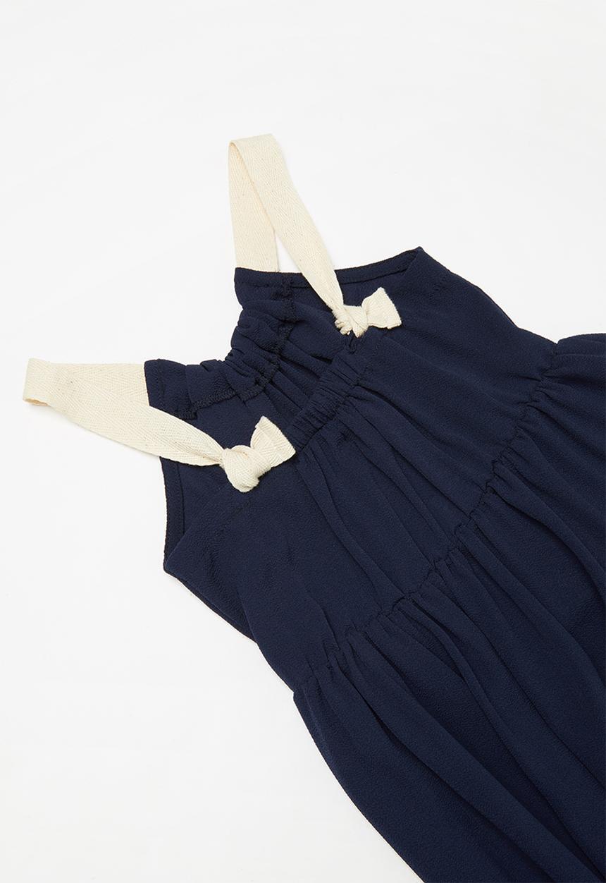 Superbalist Kids - Strap knot detail summer dress - navy