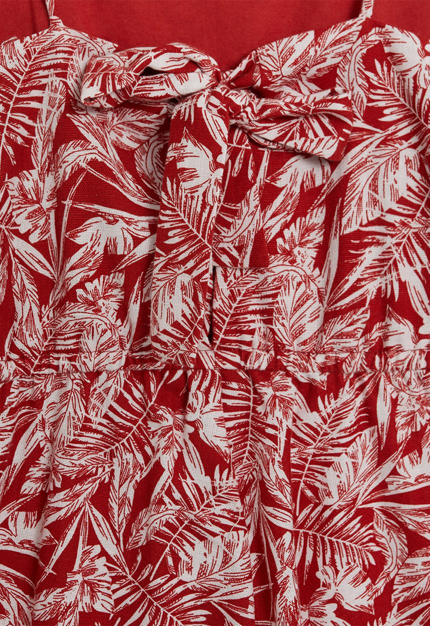 MANGO - Didi one piece suit - red & white
