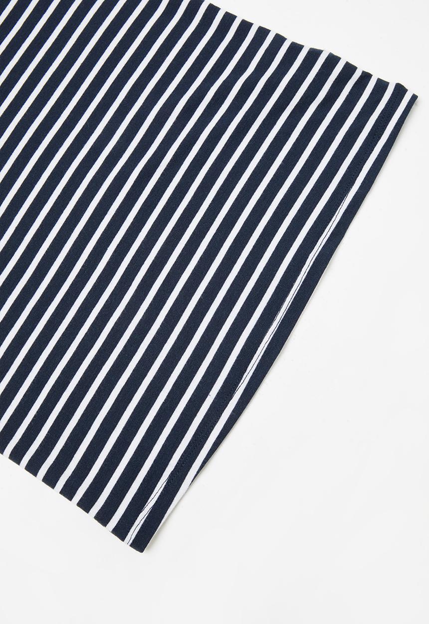 POLO - Paige striped short sleeve tee - red & navy 