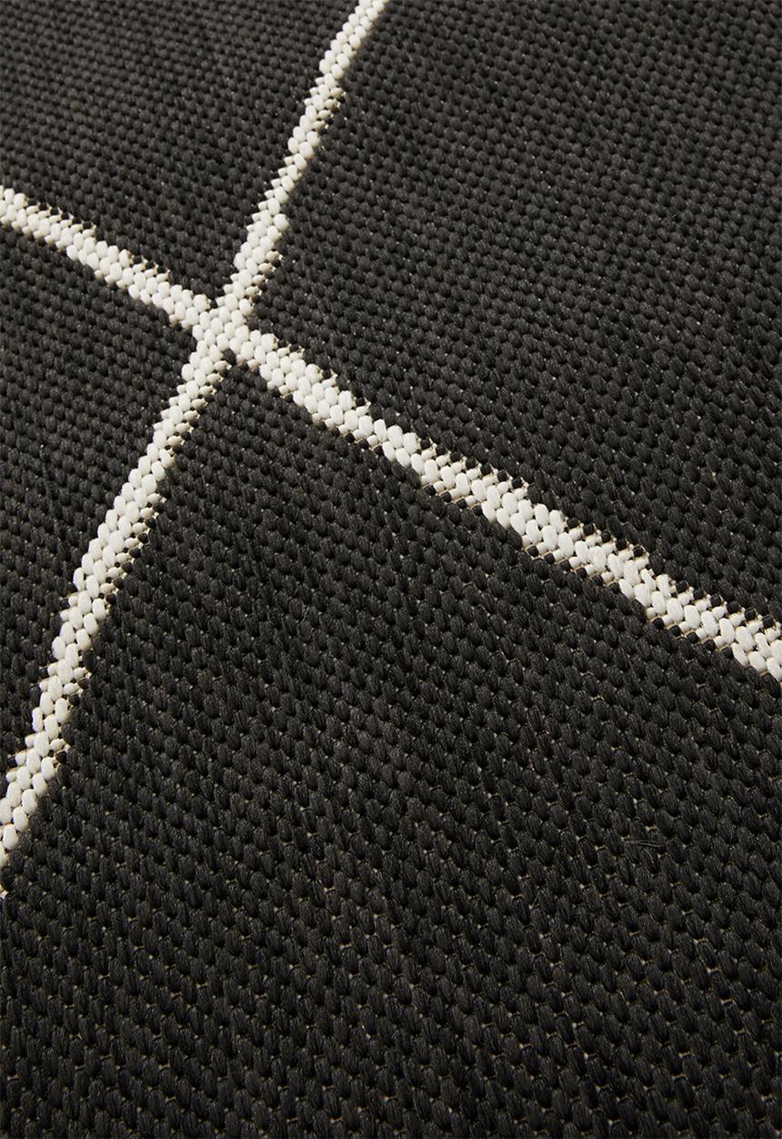 Hertex Haus - Criss cross jet (160x230) - dark grey 