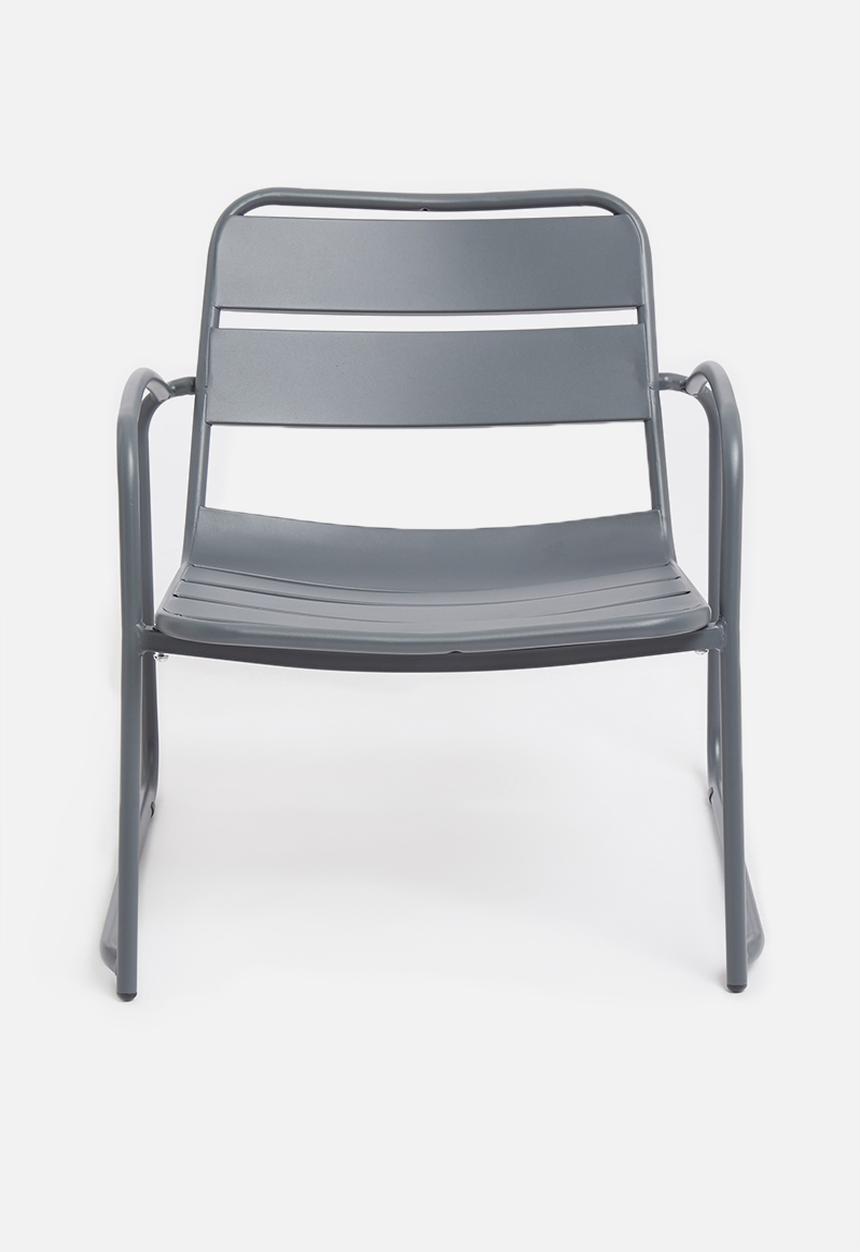 H&S - Outdoor lounging set of 3 - dark grey