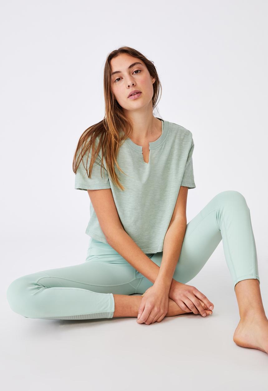 Cotton On - All things fabulous cropped T-shirt - mint chip