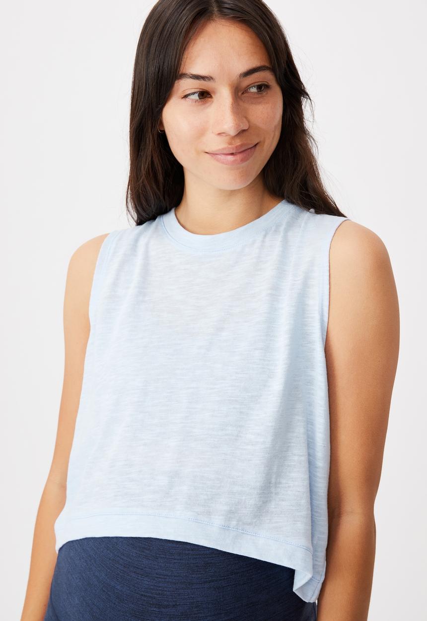 Cotton On - Maternity all things fabulous tank - baby blue