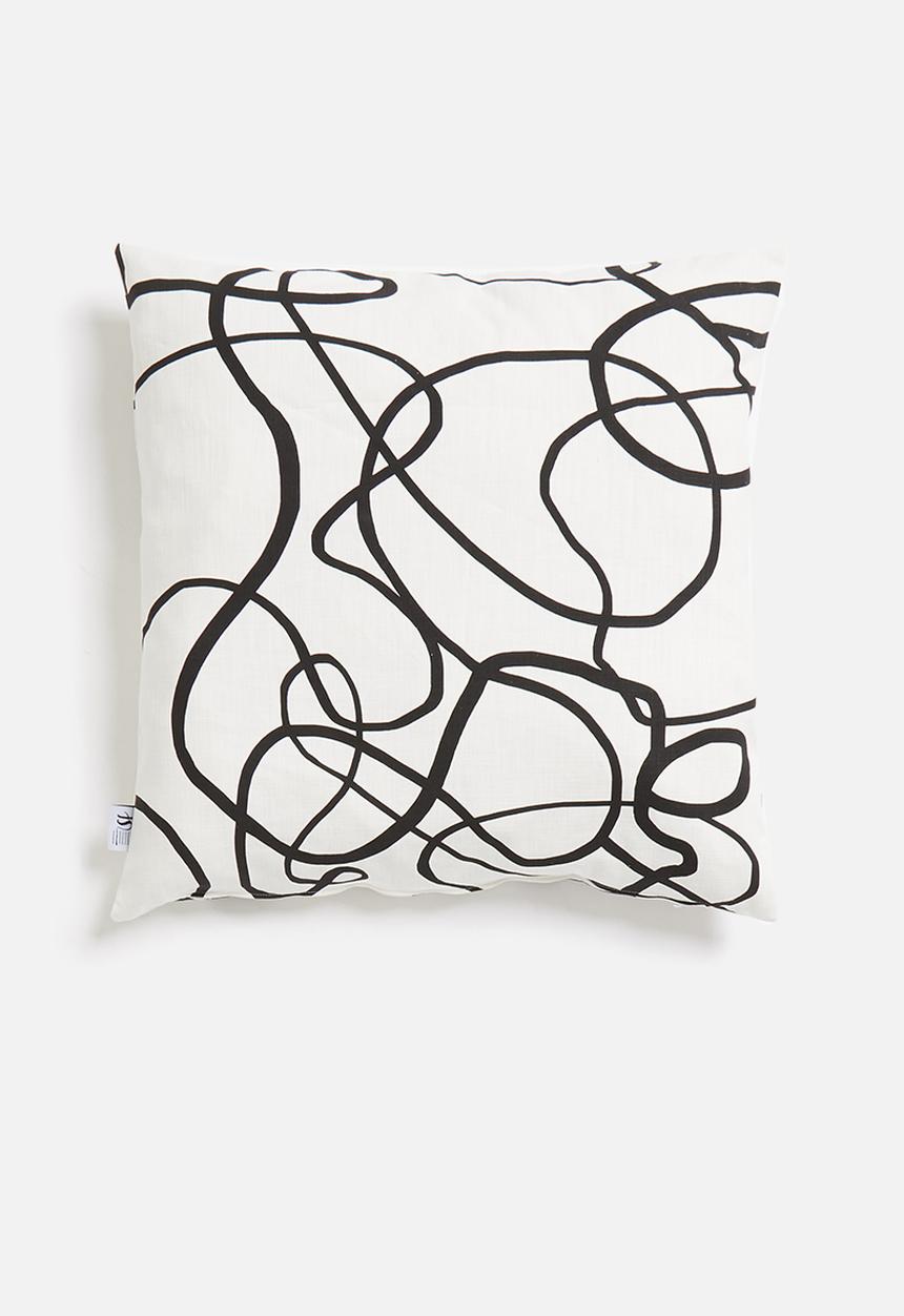 Sixth Floor - Freedom cushion cover - black & white