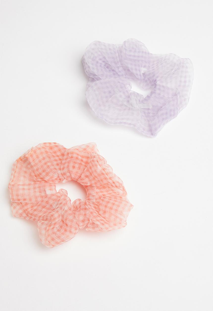 Superbalist - Scrunchie set - purple & pink