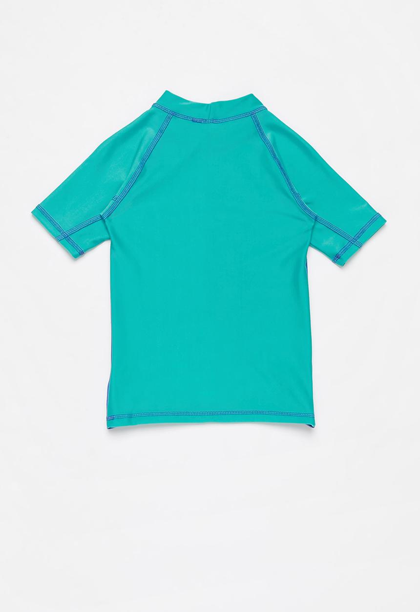 Pop Candy - Boys short sleeve rashvest - blue