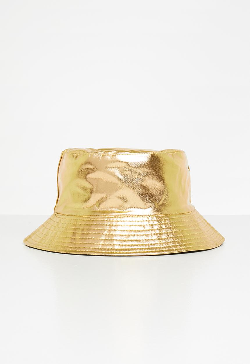 Superbalist - Reversible bucket hat - black & gold
