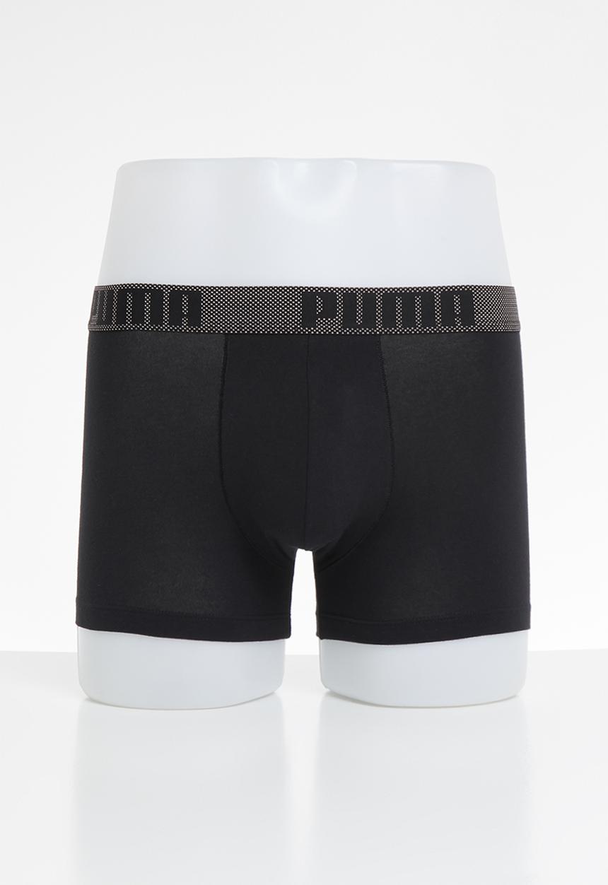 PUMA - Puma birdfeet stripe boxer 2 pack - black 