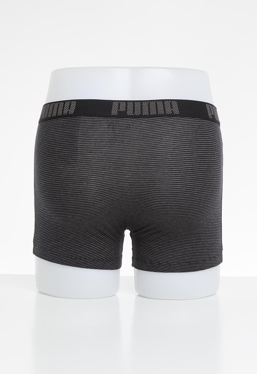 PUMA - Puma birdfeet stripe boxer 2 pack - black 