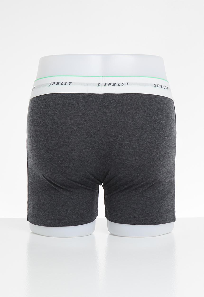 Superbalist - 2-pack Tex boxer briefs - charcoal 