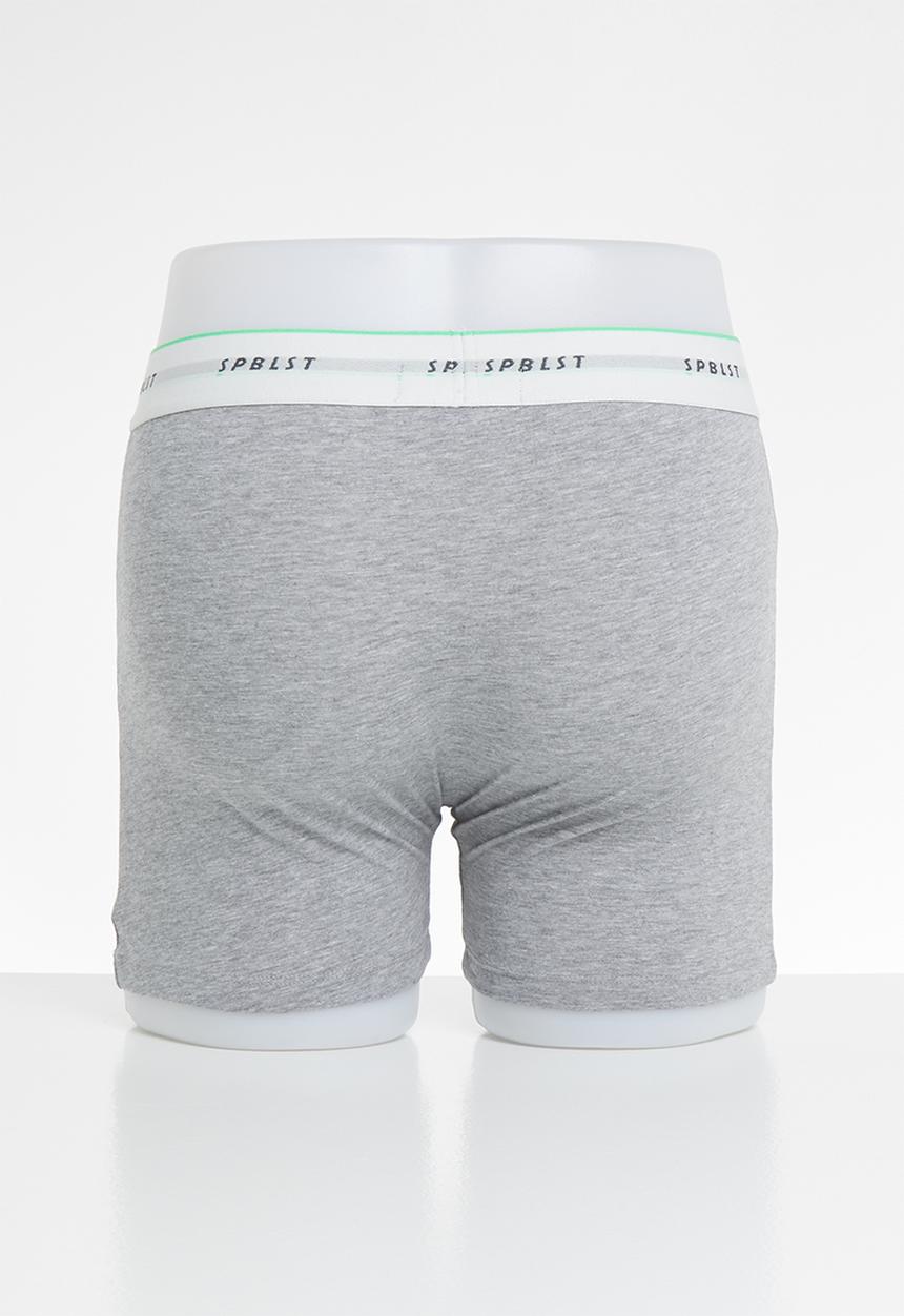 Superbalist - 2-pack Tex boxer briefs - grey 
