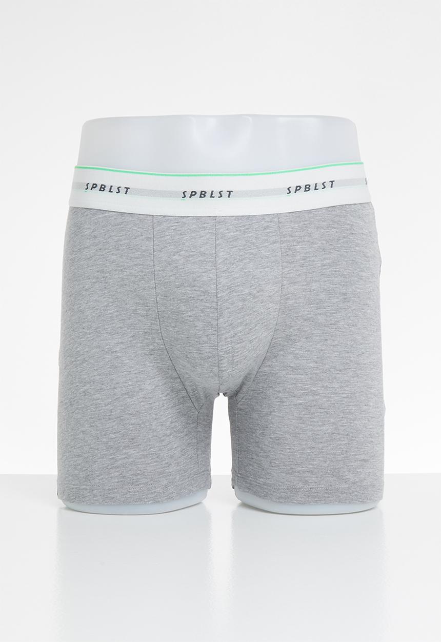 Superbalist - 2 Pack Ryder long boxer briefs - red & grey 