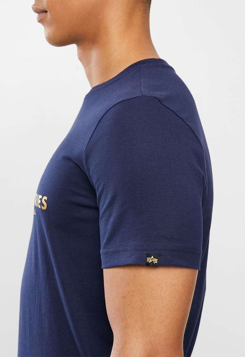 Alpha Industries - Alpha logo print tee - navy