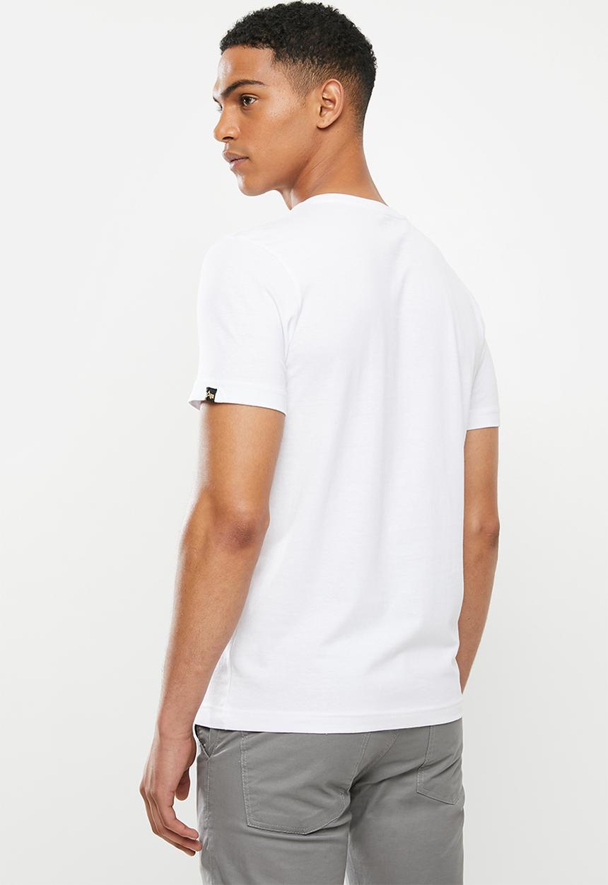 Alpha Industries - Alpha logo print tee - white