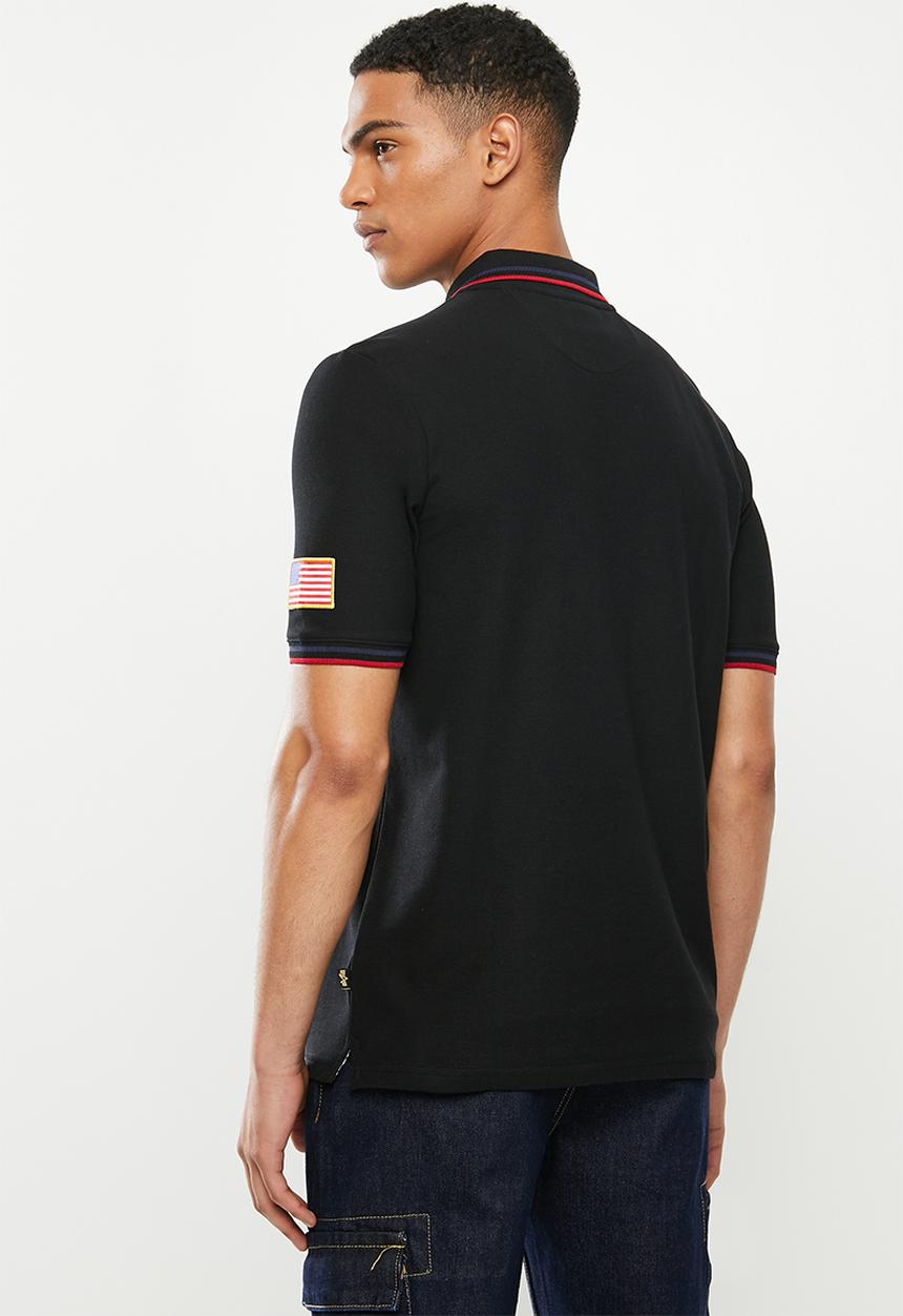 Alpha Industries - Nasa polo - black