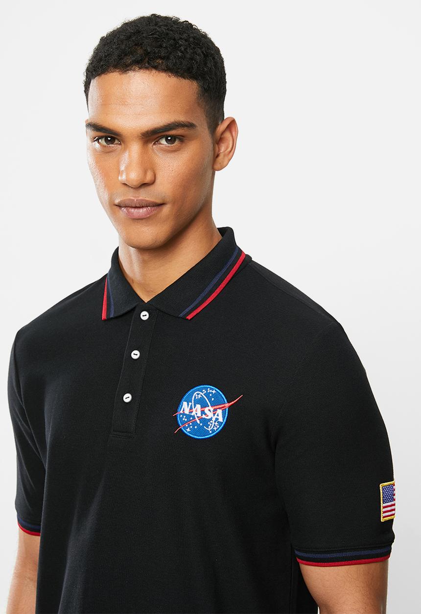 Alpha Industries - Nasa polo - black