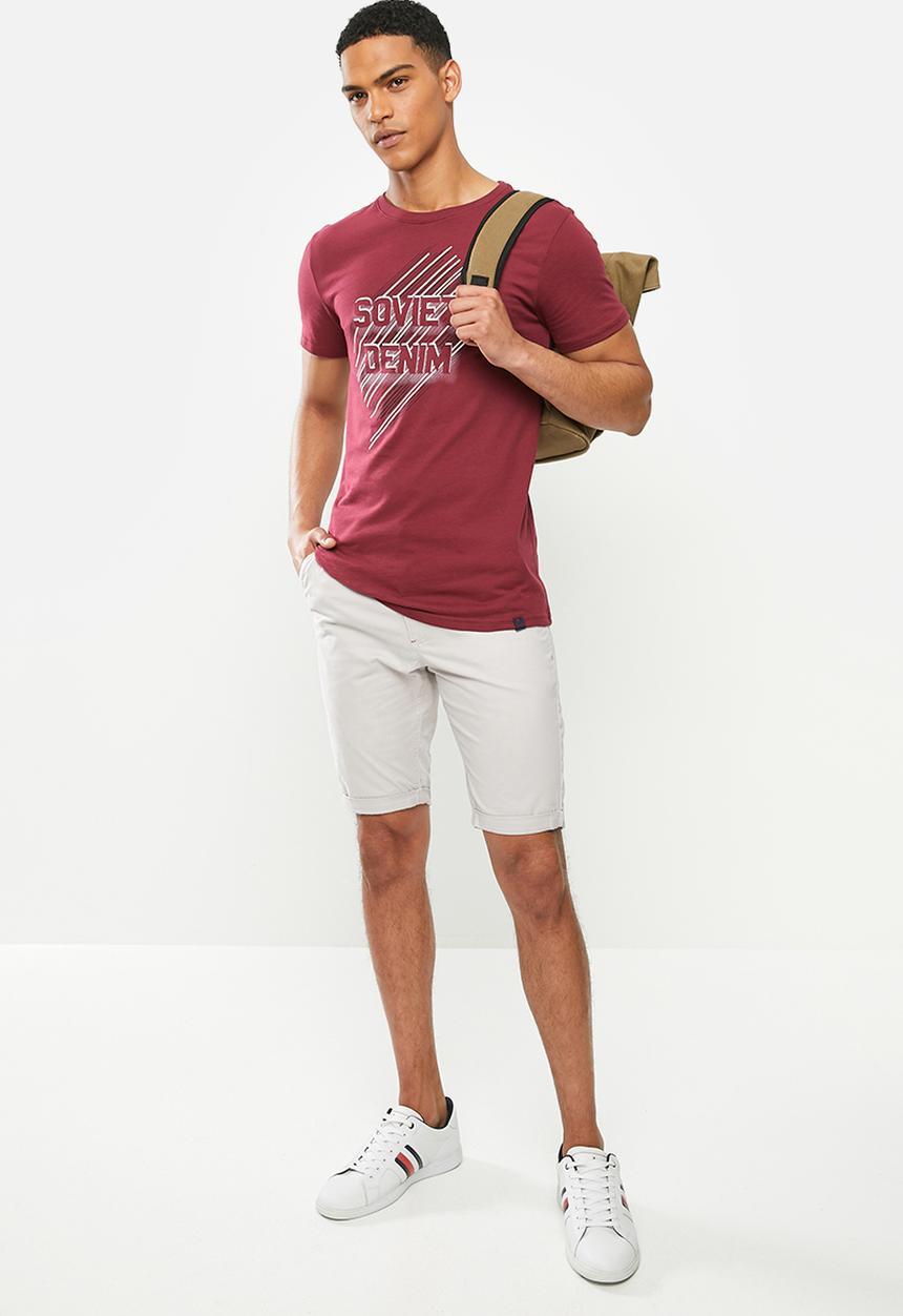 SOVIET - Donte mens cotton short - oyster