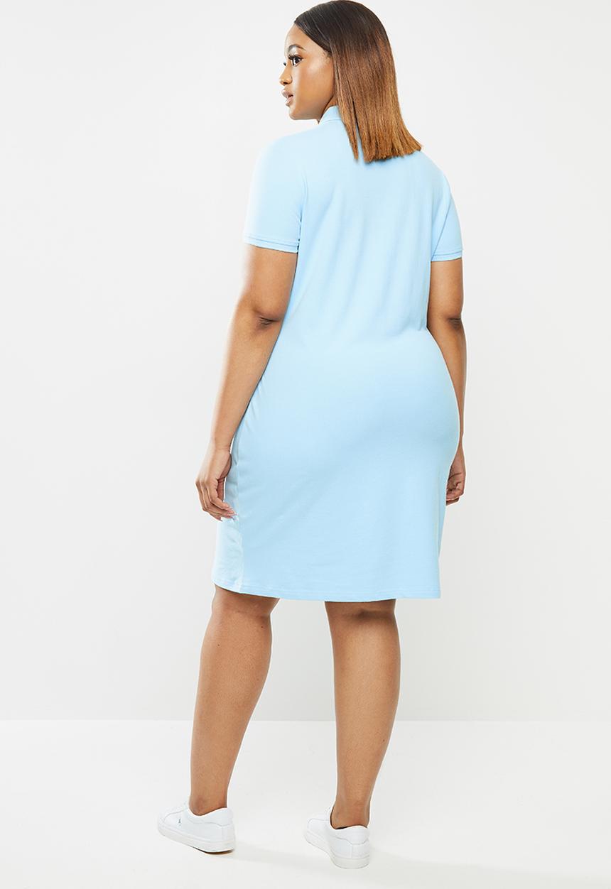POLO - Plus Kathy short sleeve stretch golfer dress - blue