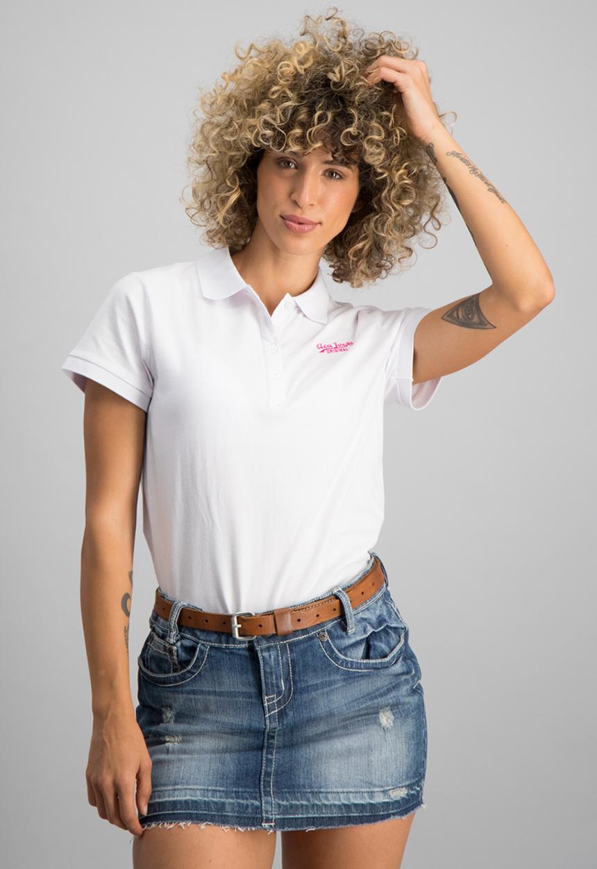 Aca Joe - Plat summer plain golfer - white