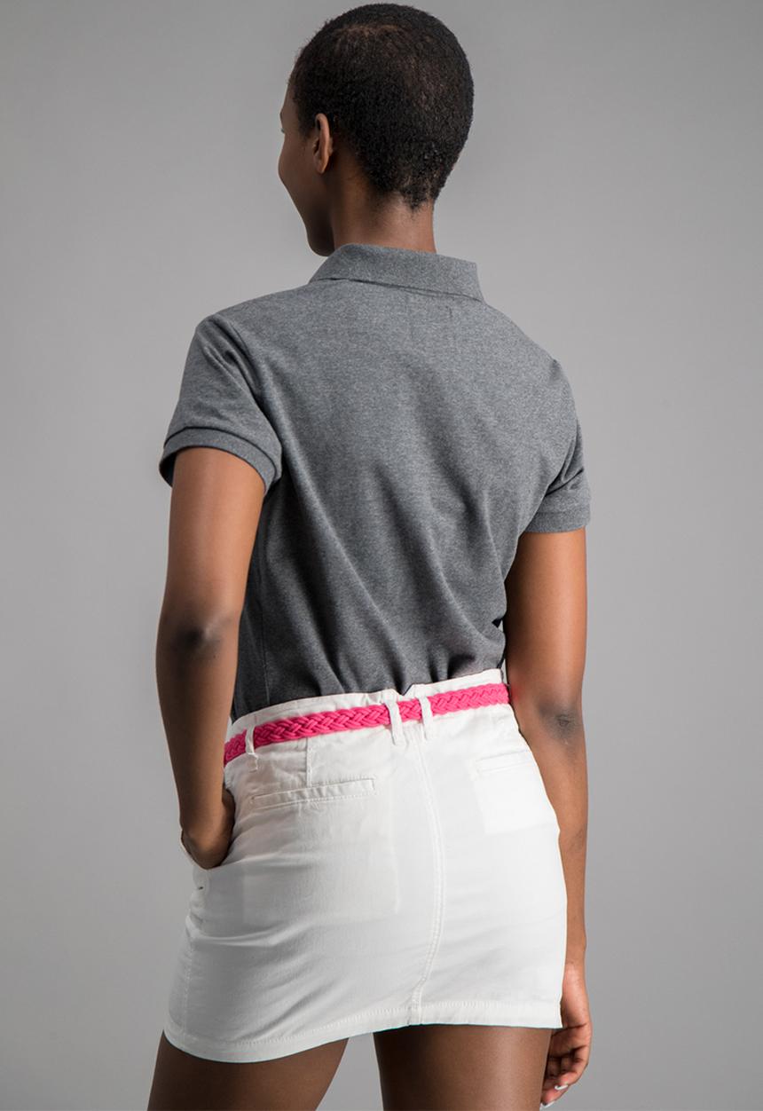 Aca Joe - Plat summer plain golfer - grey melange