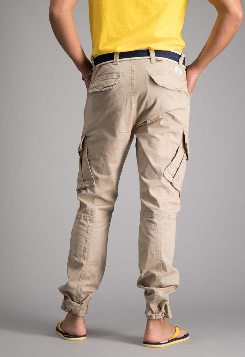 Aca Joe - Mens Aca Joe cargo pants - khaki 