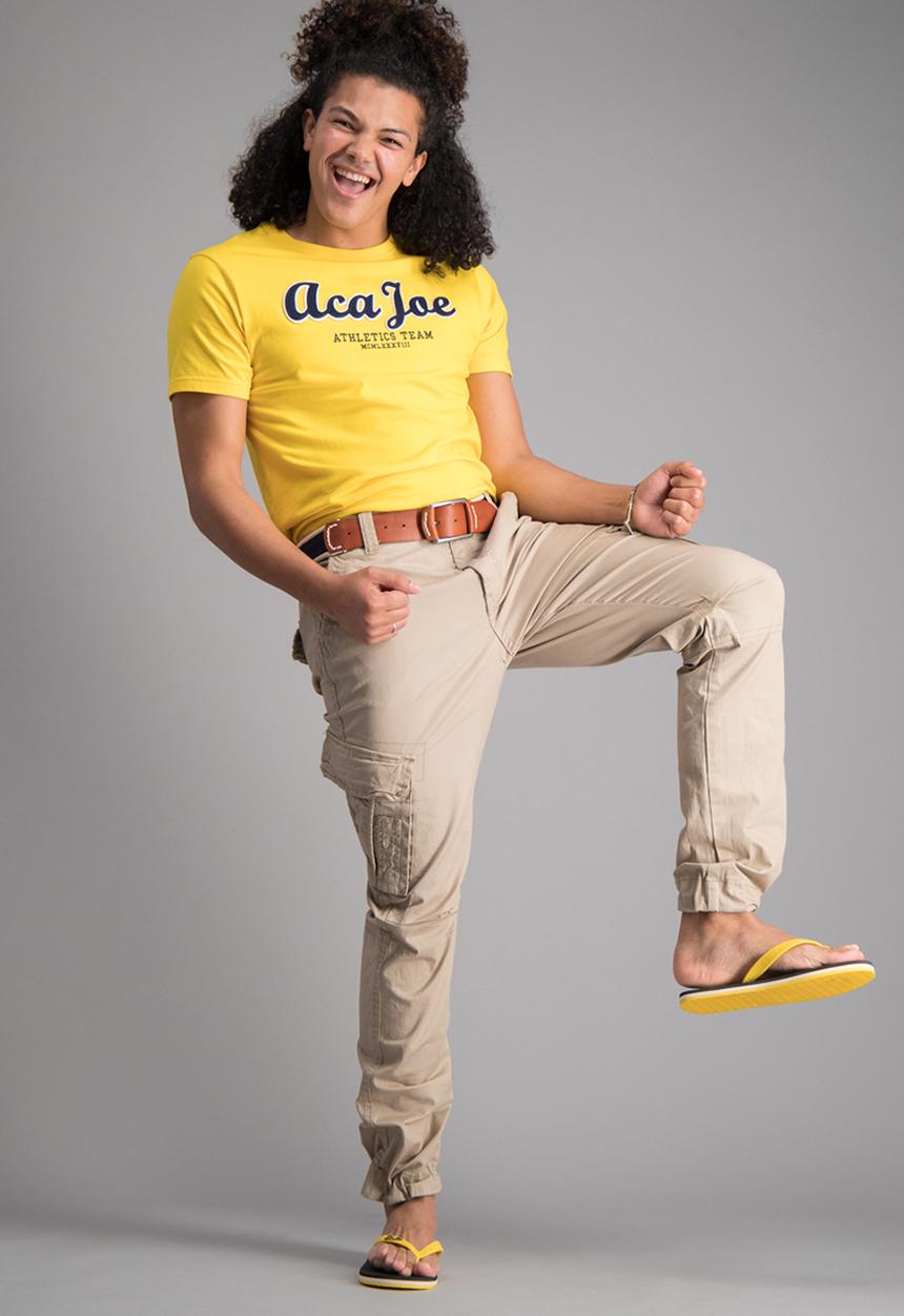 Aca Joe - Mens Aca Joe cargo pants - khaki 