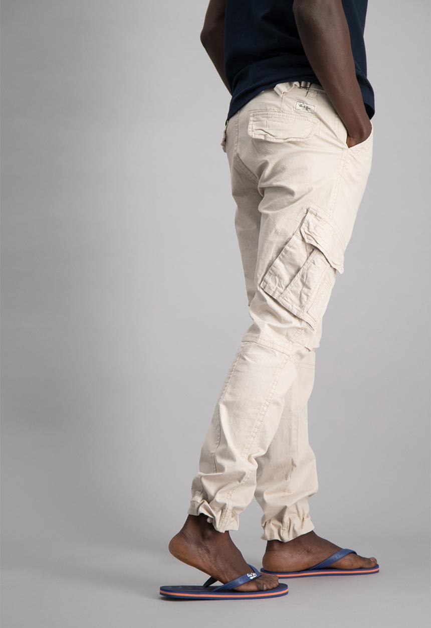 Aca Joe - Mens Aca Joe cargo pants - stone 